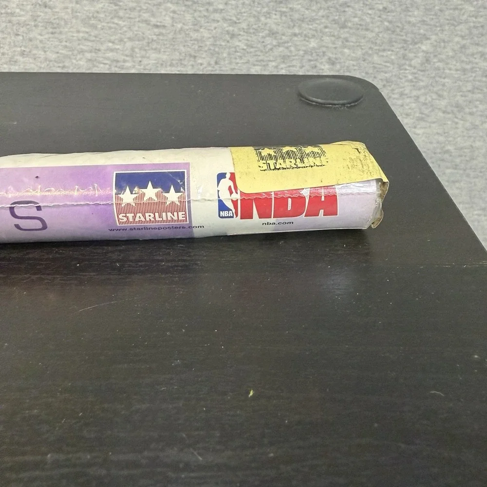 Vintage 2002 LA Lakers Three Peat NBA Champions Wall Poster Starline